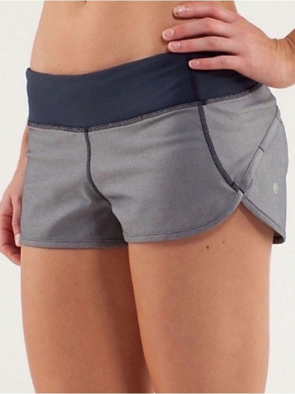 lululemon athletica Charcoal and Navy Athletic Shorts